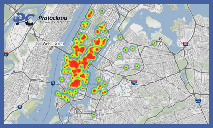 Heatmaps for Taxi Demand Management